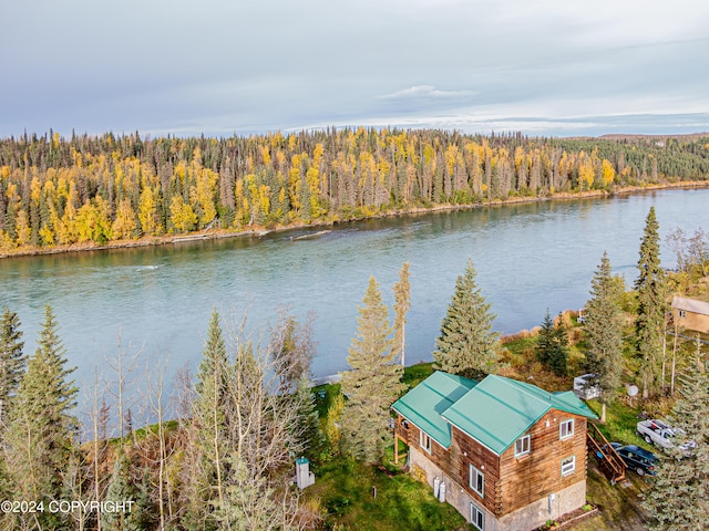 37325 Funny Moose Ln, Soldotna, AK 99669 - water view featuring a heavily wooded area