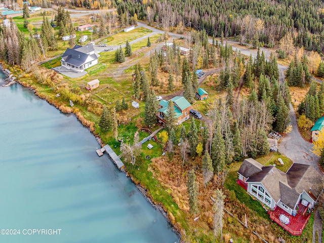 37325 Funny Moose Ln, Soldotna, AK 99669 - drone / aerial view of a large body of water and a forest