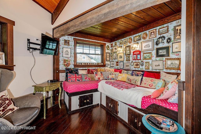 38126 Bobby Rufus Rd, Homer, AK 99603 - bedroom featuring wood ceiling and wood-type flooring