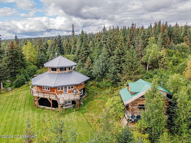 38126 Bobby Rufus Rd, Homer, AK 99603 - view from above of property with a forest