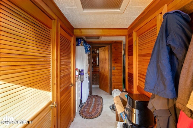 34464 Fishermans Rd, Soldotna, AK 99669 - hallway with wood walls