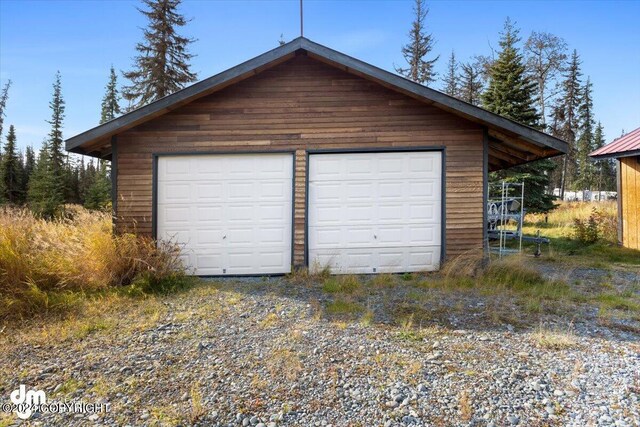 34464 Fishermans Rd, Soldotna, AK 99669 - view of detached garage