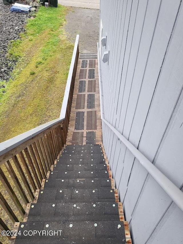 view of stairs