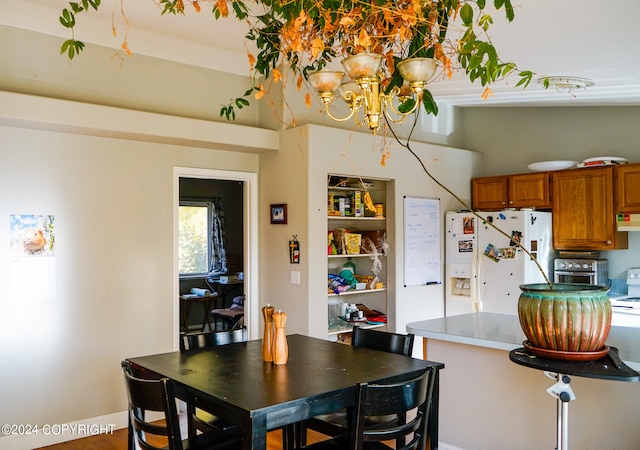 view of dining area