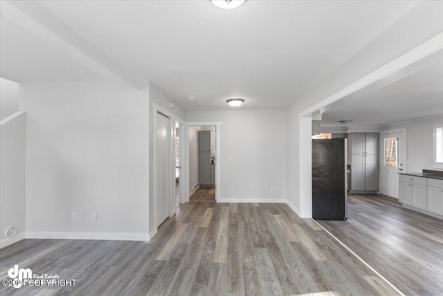 interior space featuring hardwood / wood-style flooring