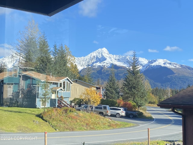 view of mountain feature