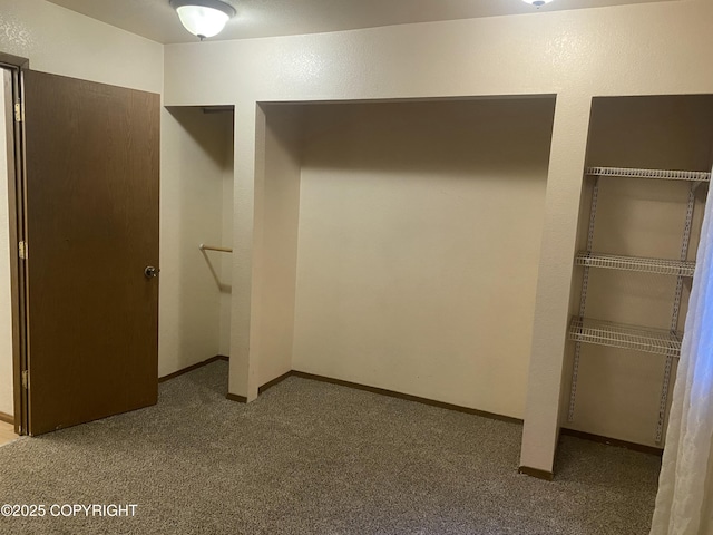 interior space featuring carpet flooring