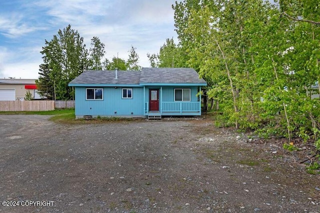 view of front of home