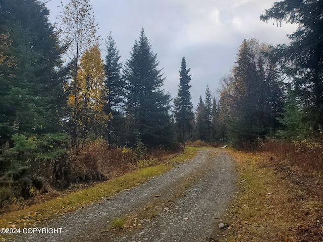 view of road