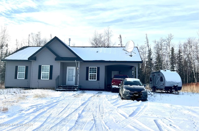 view of ranch-style house