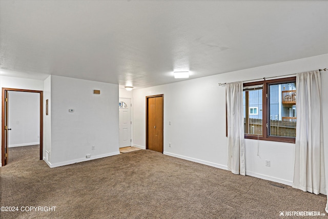 view of carpeted empty room