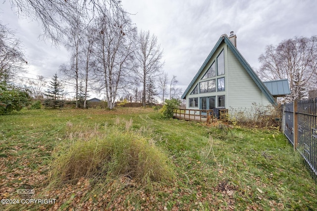 4480 E 138th Ave, Anchorage, AK 99516 - view of yard with a deck