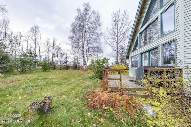 4480 E 138th Ave, Anchorage, AK 99516 - view of yard featuring a deck