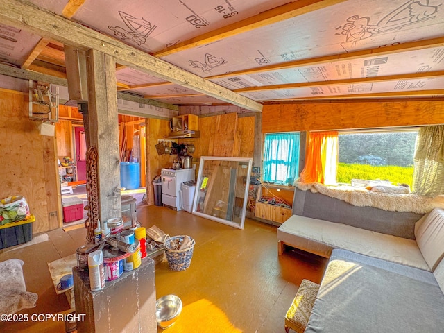 17597 Arcturus Loop, Ninilchik, AK 99639 - living area featuring wooden walls