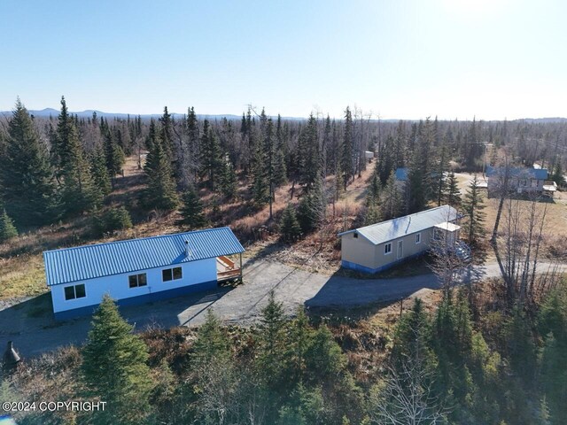 65449 Lingonberry Rd, Ninilchik, AK 99639 - bird's eye view featuring a forest view
