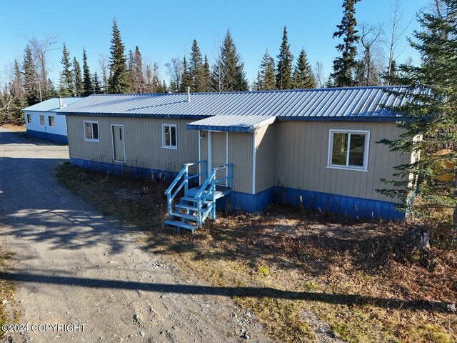 65449 Lingonberry Rd, Ninilchik, AK 99639 - view of front of property with metal roof