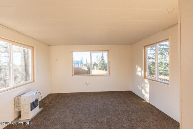 65449 Lingonberry Rd, Ninilchik, AK 99639 - empty room with a wall mounted air conditioner and carpet flooring