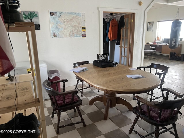 view of dining space