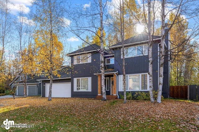 front facade featuring a garage