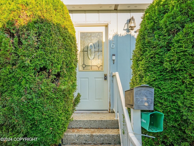 view of entrance to property