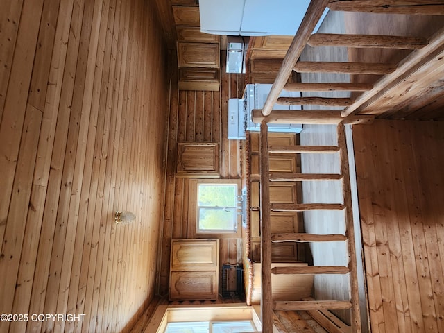 28160 Chestes St, Ninilchik, AK 99556 - staircase with wooden walls