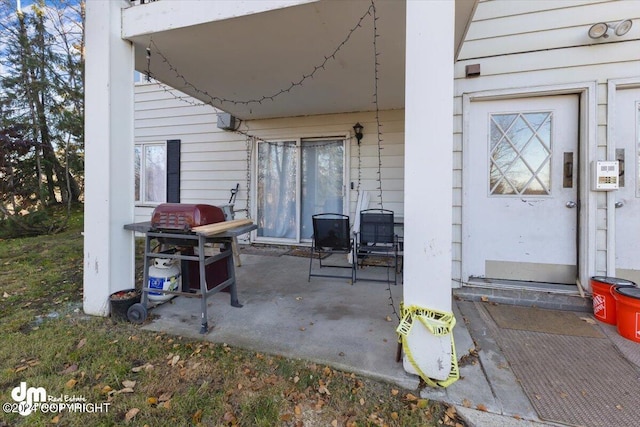 view of patio / terrace with area for grilling