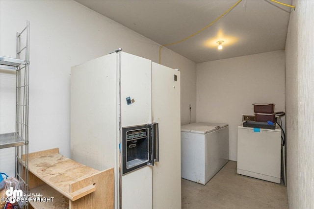 interior space featuring washing machine and dryer