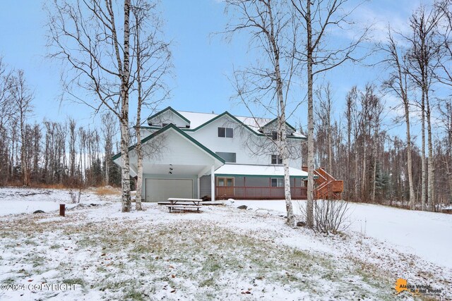 view of front of house with covered porch