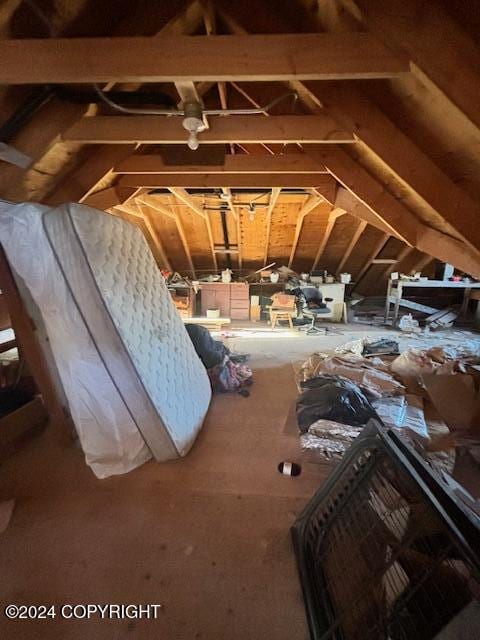 view of attic