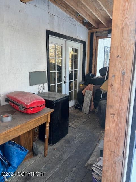 view of patio with french doors