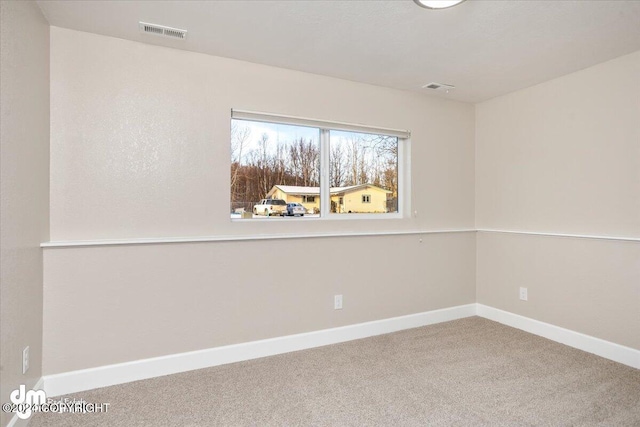 view of carpeted empty room