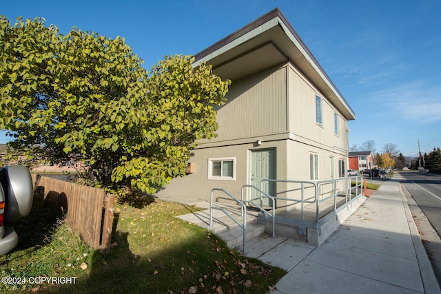 view of home's exterior with a patio