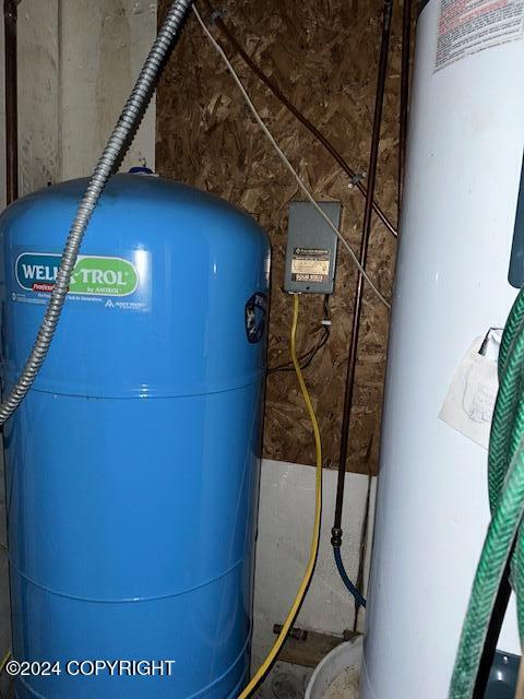 utilities featuring gas water heater