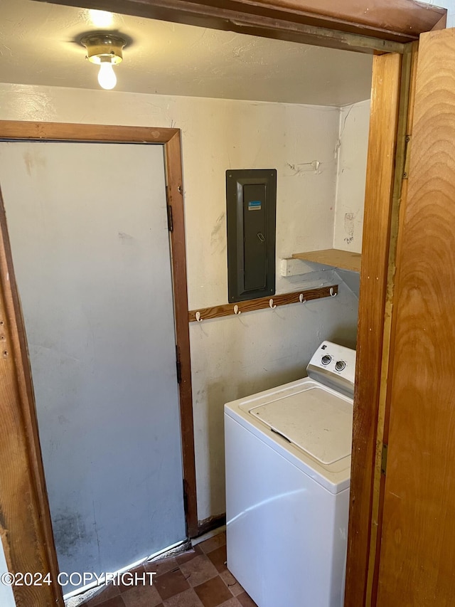 4312 E 6th Ave, Anchorage, AK 99508 - washroom with washer / clothes dryer and electric panel