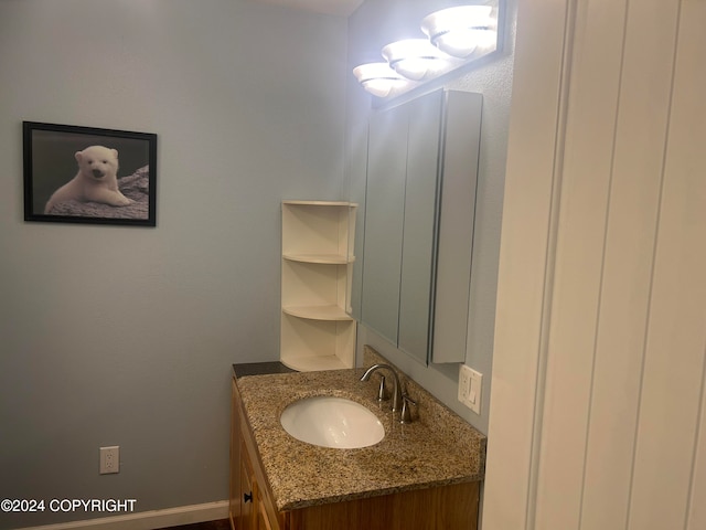 bathroom with vanity