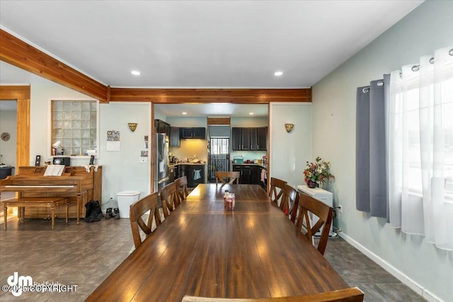 view of dining area