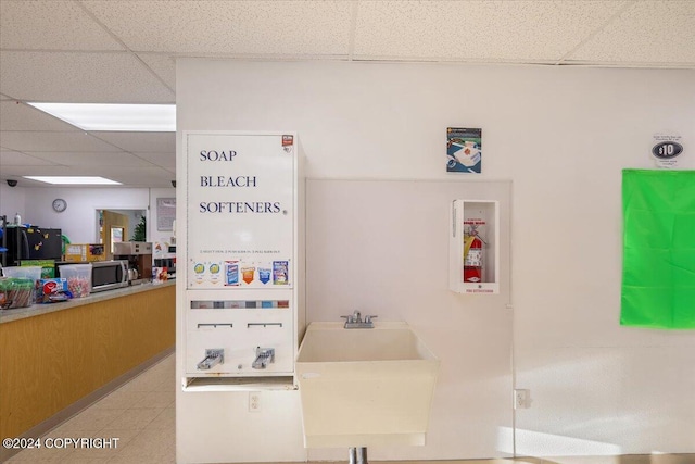 interior space with sink