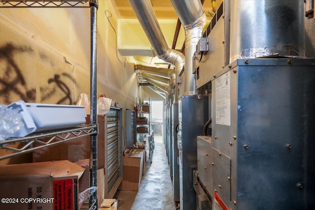 interior space featuring concrete floors