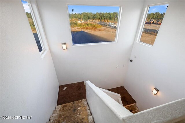 3462 S Big Lake Rd, Big Lake, AK 99623 - stairs featuring stone finish flooring