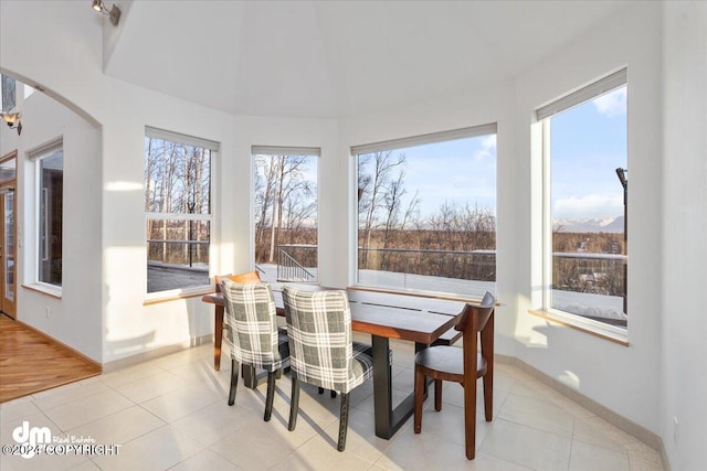 view of sunroom