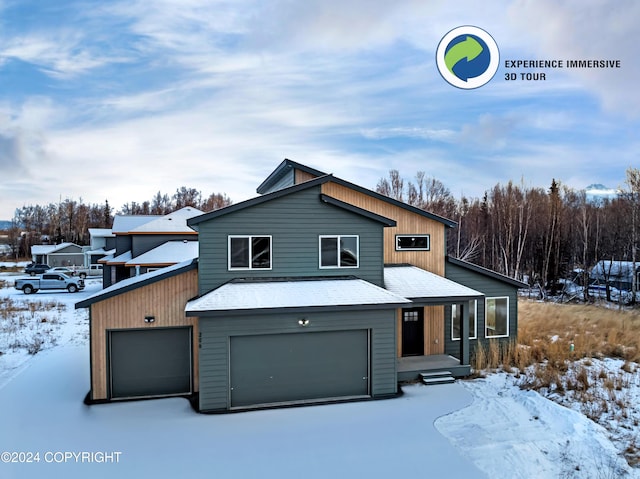 view of front of home featuring a garage