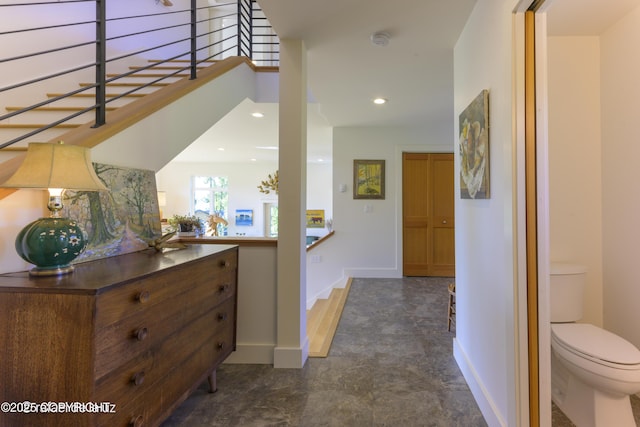 4760 Craftsman Rd, Homer, AK 99603 - hall with baseboards and recessed lighting