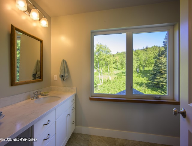 4760 Craftsman Rd, Homer, AK 99603 - bathroom with vanity and baseboards