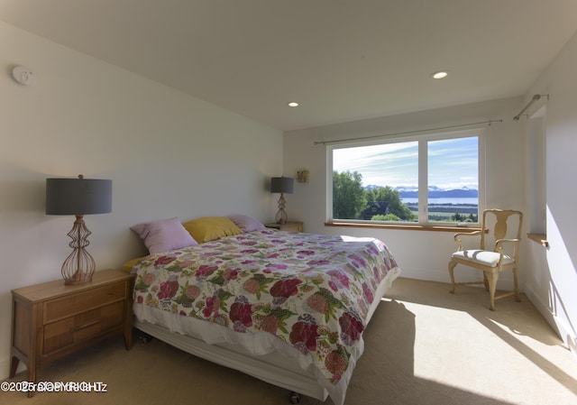 4760 Craftsman Rd, Homer, AK 99603 - bedroom with light carpet, recessed lighting, and baseboards