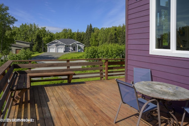 4760 Craftsman Rd, Homer, AK 99603 - wooden deck with outdoor dining space