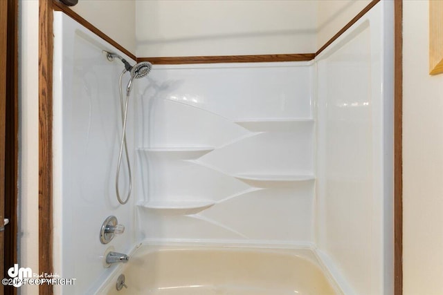 bathroom featuring bathing tub / shower combination