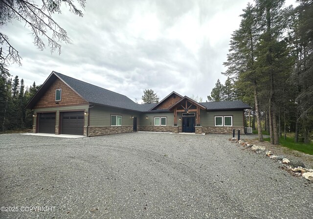 34184 House Dr, Soldotna, AK 99669 - craftsman inspired home with stone siding and central AC