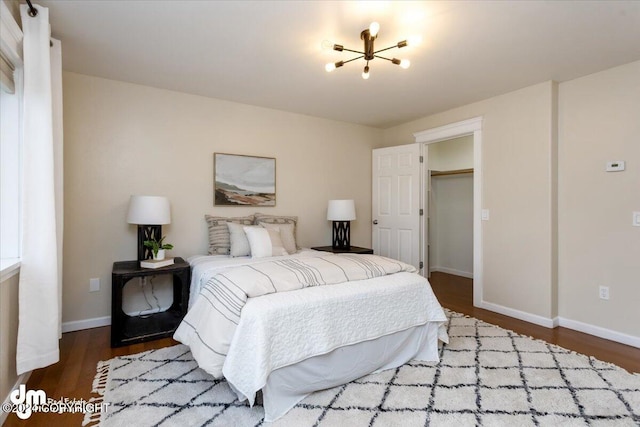 bedroom featuring hardwood / wood-style floors