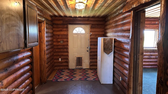 68537 Veater Ave, Ninilchik, AK 99639 - entryway featuring wooden ceiling