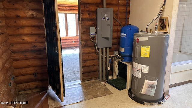 68537 Veater Ave, Ninilchik, AK 99639 - utility room with electric water heater and electric panel